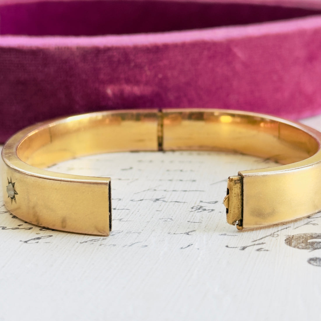 view of hinged opening