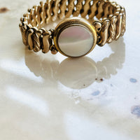Antique gold-filled sweetheart bracelet by DFB Co., Carmen design, early 20th century