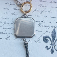 art deco locket necklace