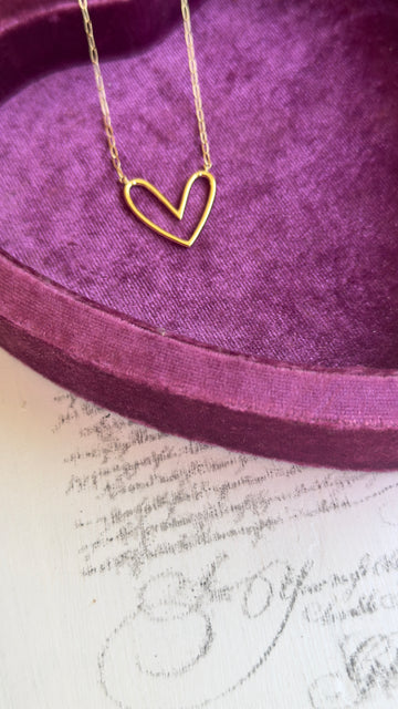 Open Heart Necklace