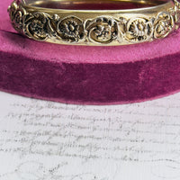 Gold Repousse Bracelet