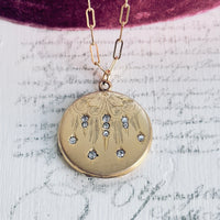 Gold Starburst Locket