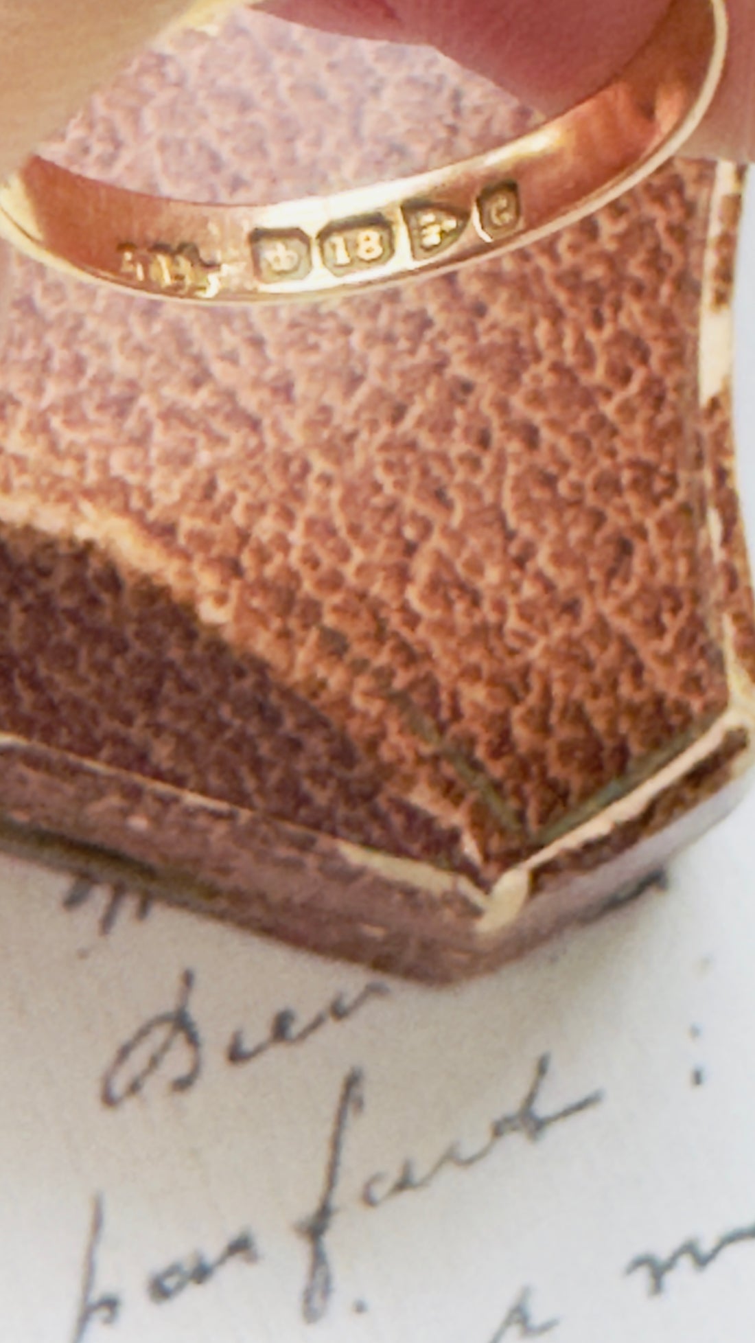 antique English diamond ring size 6.25