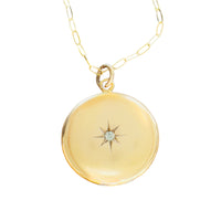 Gold Starburst Locket