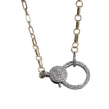Pavé Diamond Clasp Necklace