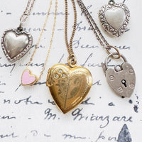 Shop our collection of antique heart photo lockets