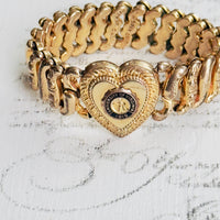 Gold-Filled Vintage Sweetheart Expansion Bracelet – UVA Insignia by Pittman & Keeler