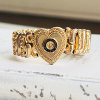 Gold-Filled Vintage Sweetheart Expansion Bracelet – UVA Insignia by Pittman & Keeler