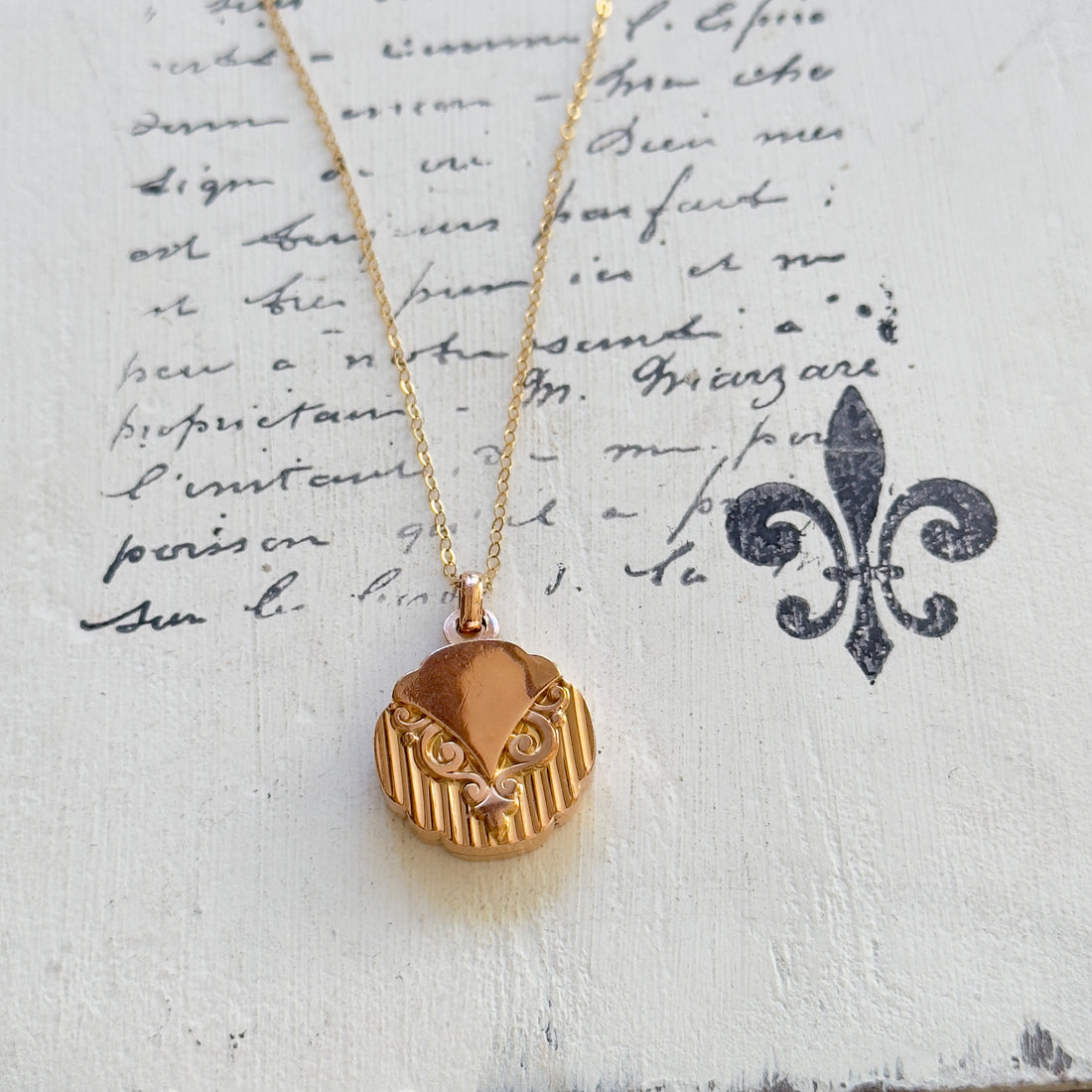 Victorian French Gold-Filled Pendant