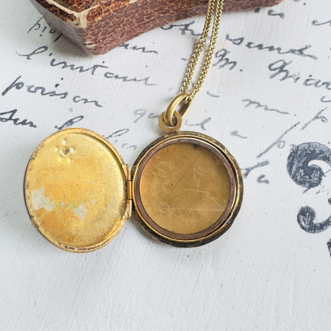 Gold Antique Photo Locket