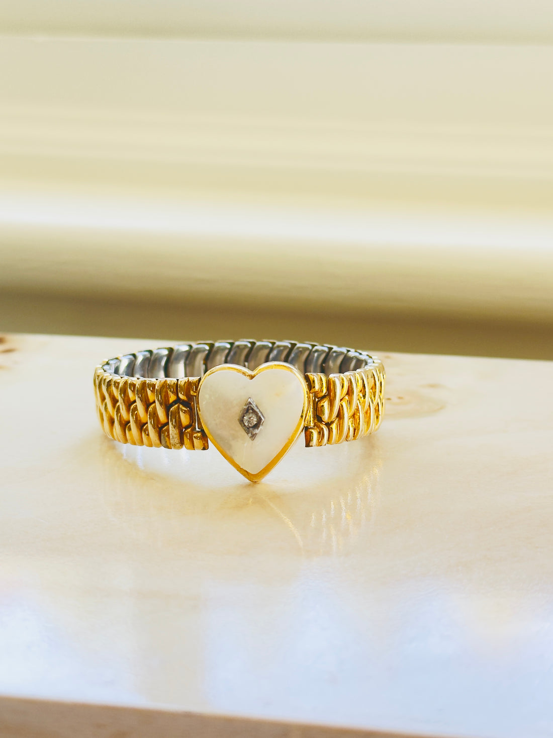 Vintage C0-Star Sweetheart Bracelet | Mother of Pearl Heart