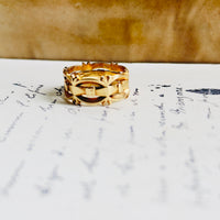 14k Gold Thistle Ring