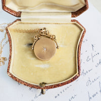 Gold Starburst Photo Locket