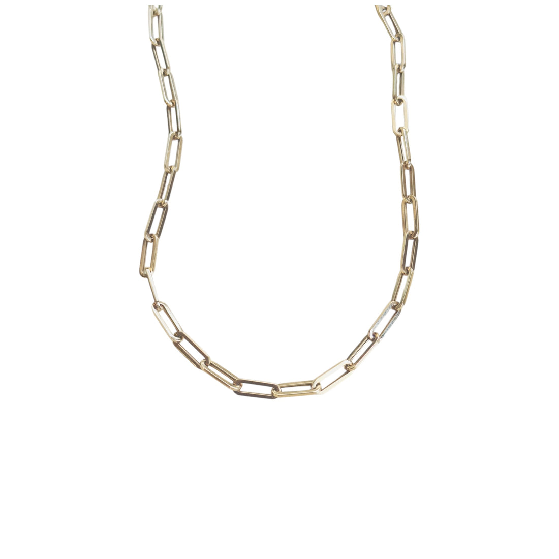 14k Gold Paperclip Chain