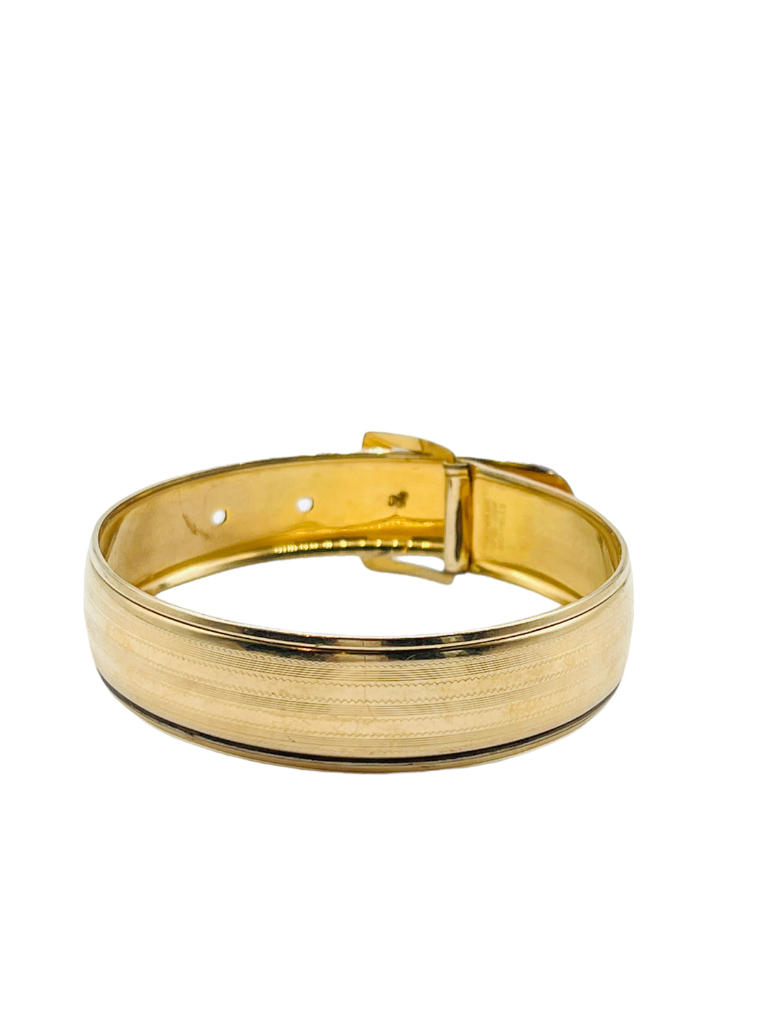 Art Deco Gold Buckle Bracelet