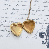 Antique Gold Heart Locket
