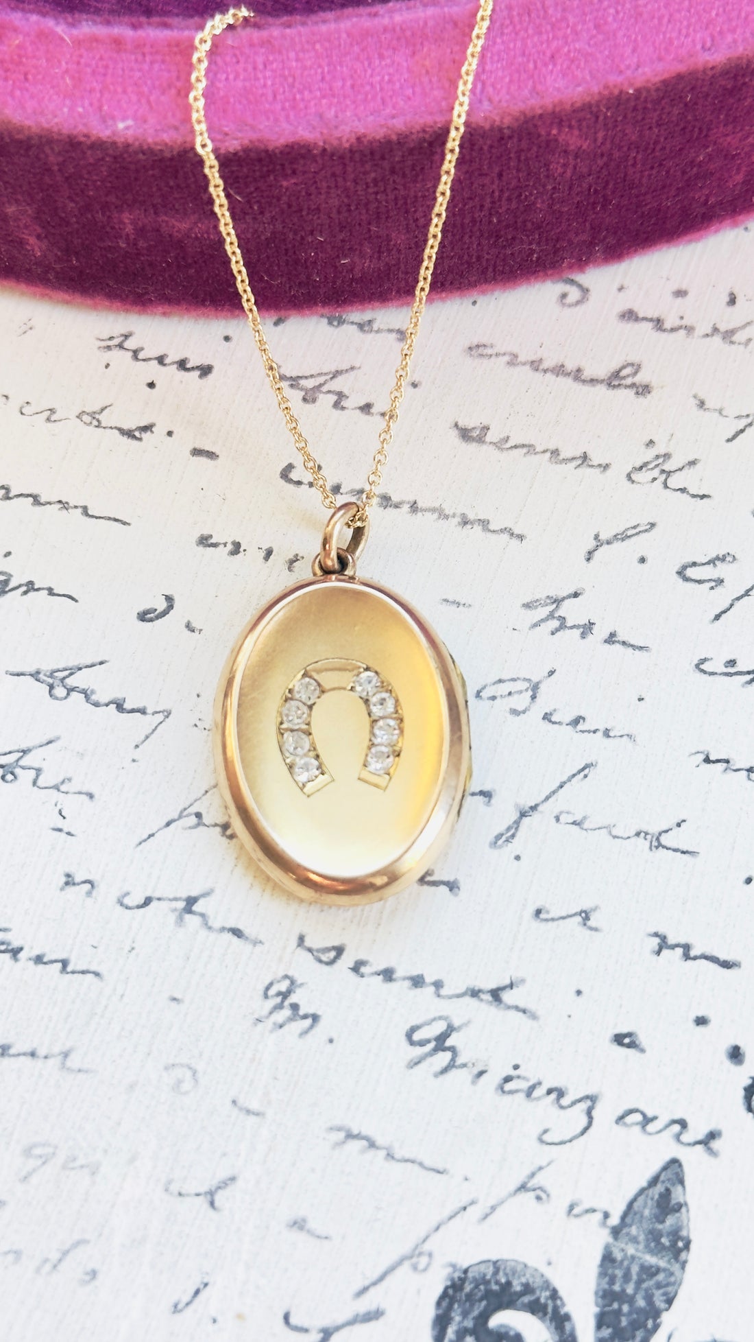 Gold Oval Photo Locket