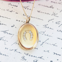 Gold Oval Photo Locket