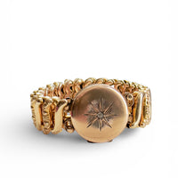 Gold Starburst Antique Locket