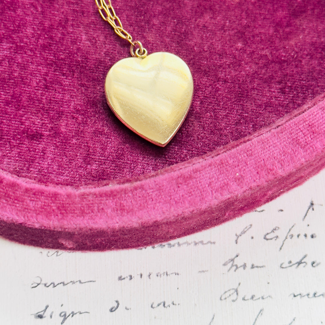 Back image of heart locket