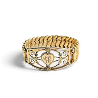 Leading Lady gold filled expansion bracelet with monogram heart