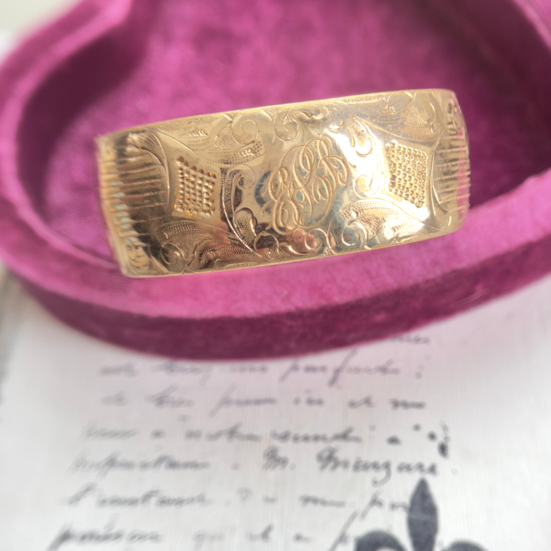 Monogram Gold Bracelet