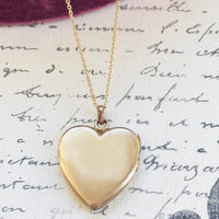 reverse of locket, plain no monogram