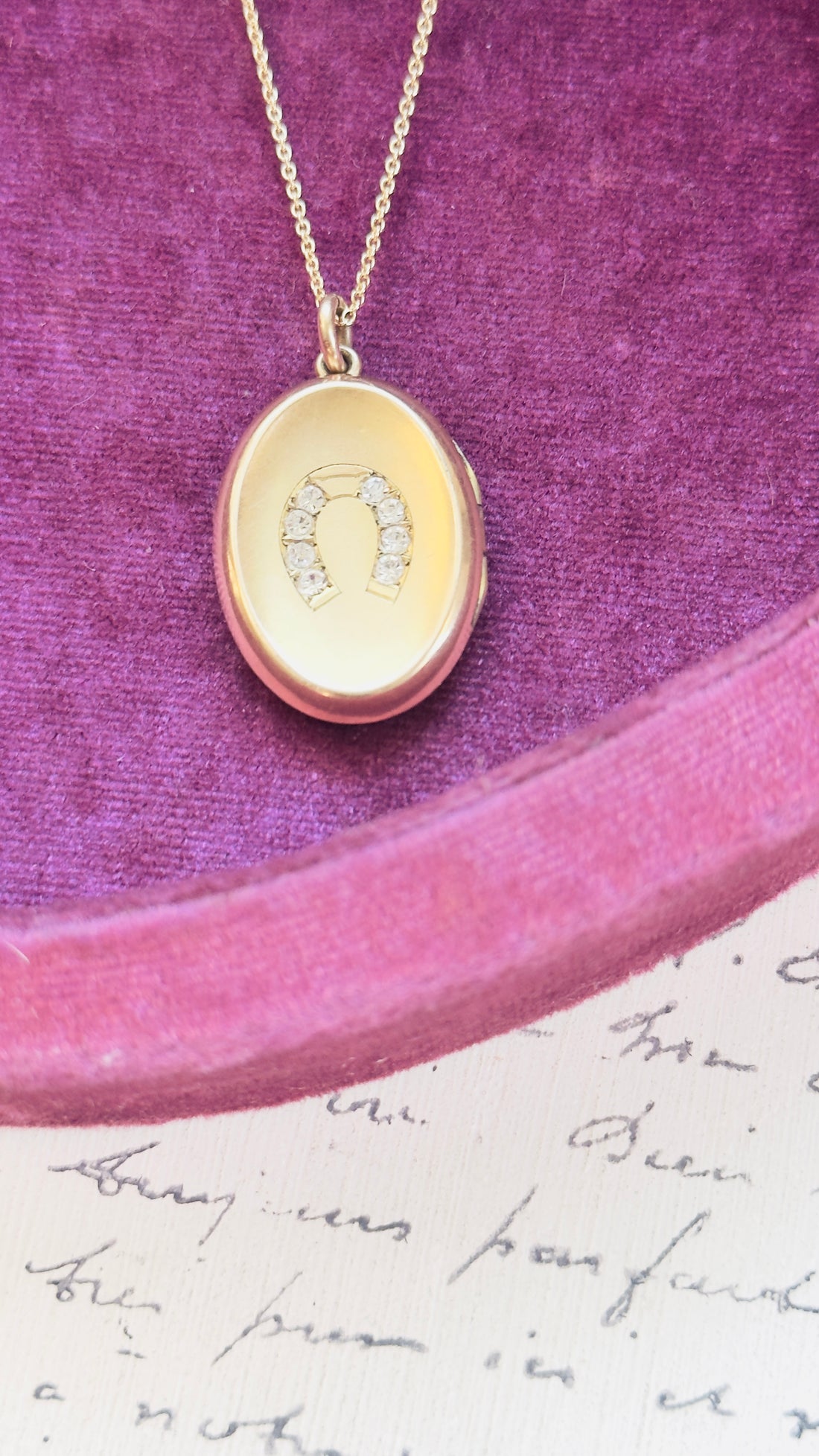 S.K.M & Co. Antique Horseshoe Locket