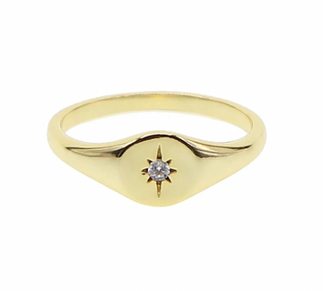 Starburst Signet Ring