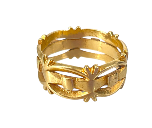 View of front of Gold Band