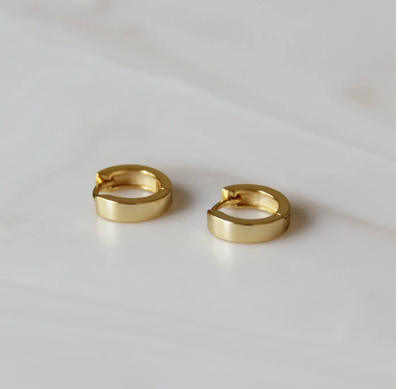 Classic Gold Huggie Hoops