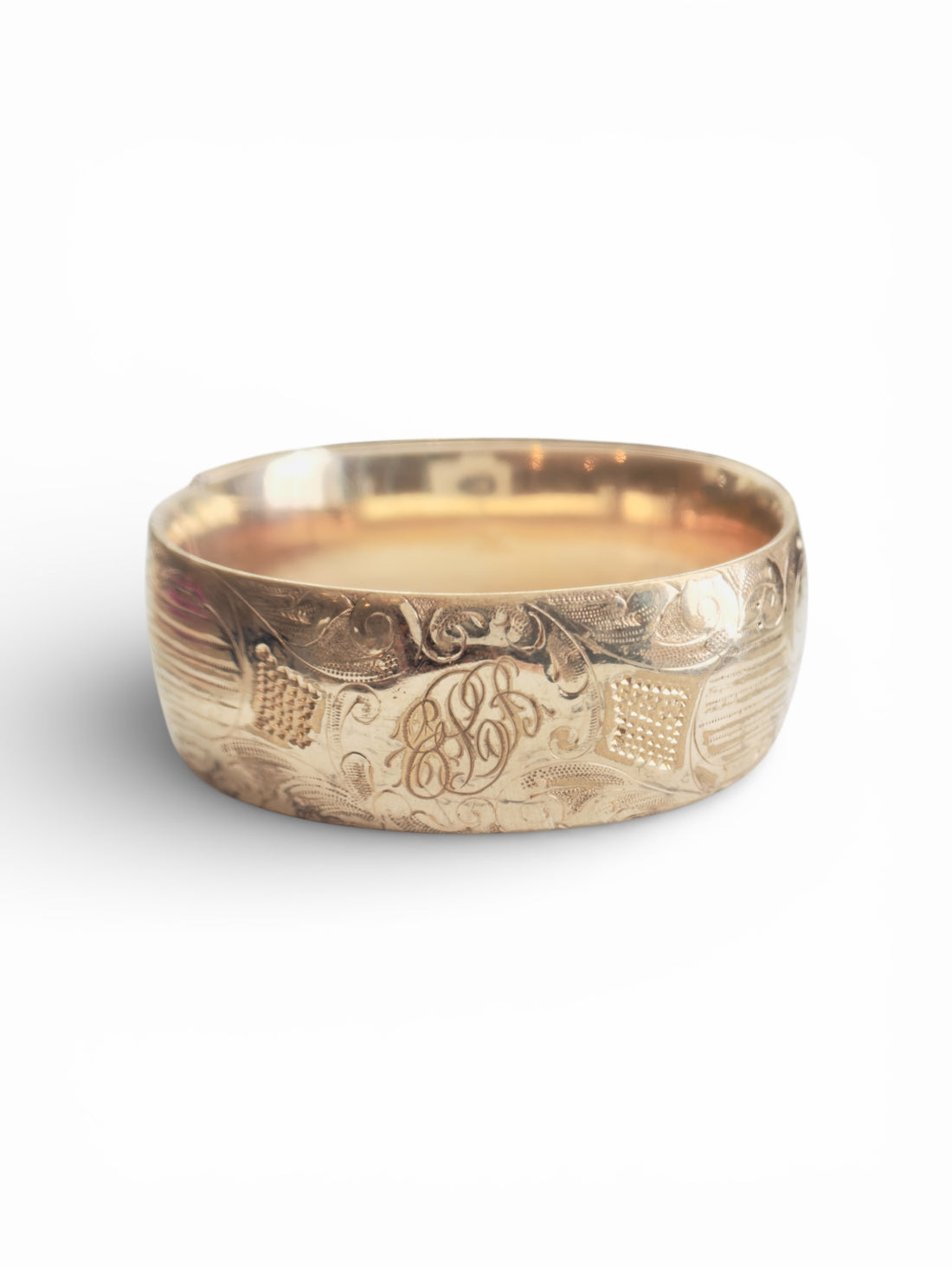 Gold stacking bracelet