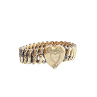 Vintage American Queen sweetheart expansion bracelet by Pitman and Keeler