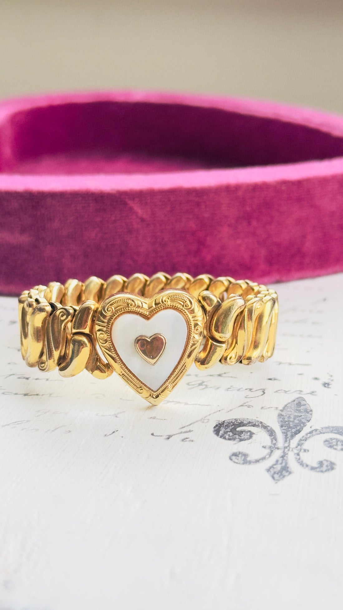 Vintage Speidel Sweet Heart Bracelet