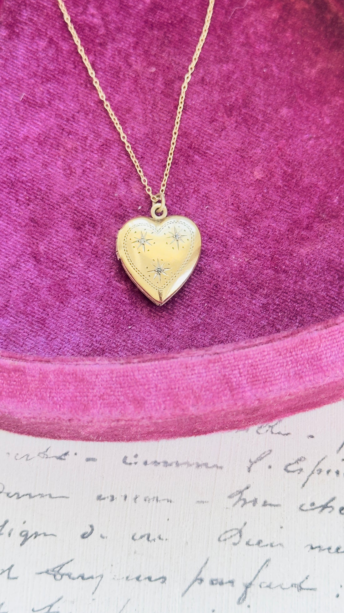 heirloom heart locket necklace