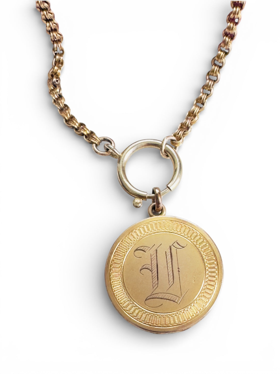 Gold Monogram Locket