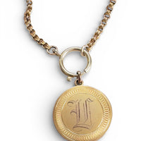Gold Monogram Locket