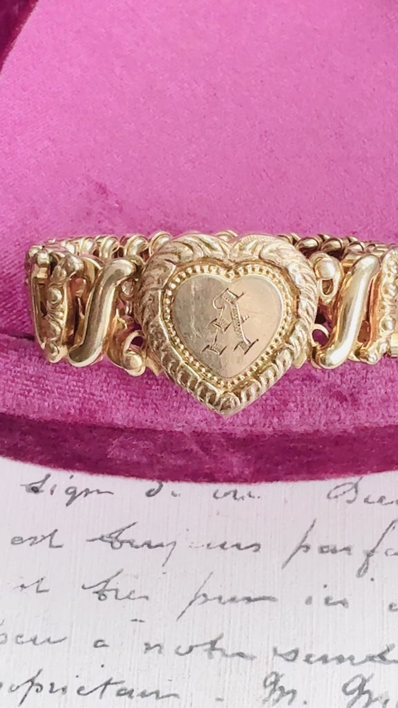 Video of Gold Sweetheart Bracelet