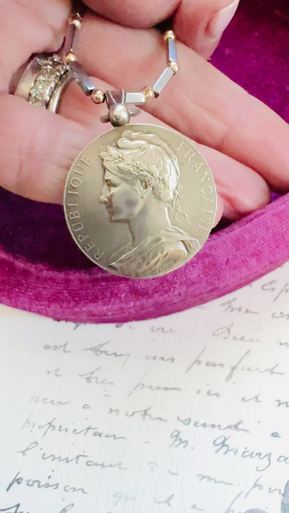 Video of French Coin Necklace