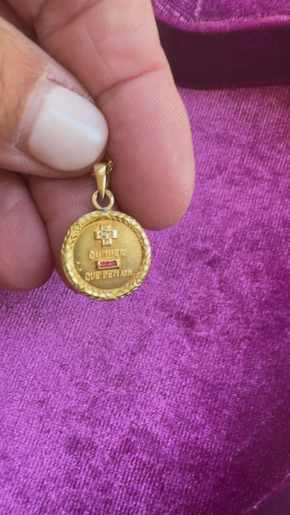 Alphonse Augis 18K Gold Love Token