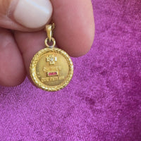 Alphonse Augis 18K Gold Love Token