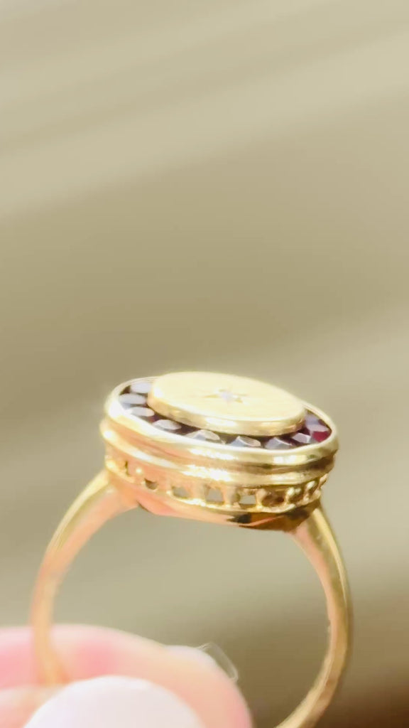 video garnet ring