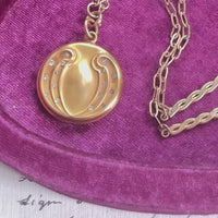 Art Noveau  WH & Co. Paste Locket