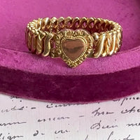 Vintage Carmen D.F.B. Co. Sweetheart Expansion Heart Bracelet