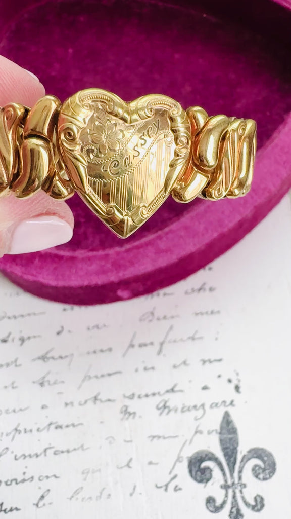 vintage gold-filled expandable bracelet