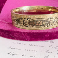 Winard Taille d’Épargne Gold-Filled Hinged Bangle Bracelet