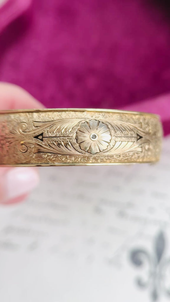 Antique Gold Filled Bangle