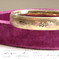 video of antique hinged bangle bracele