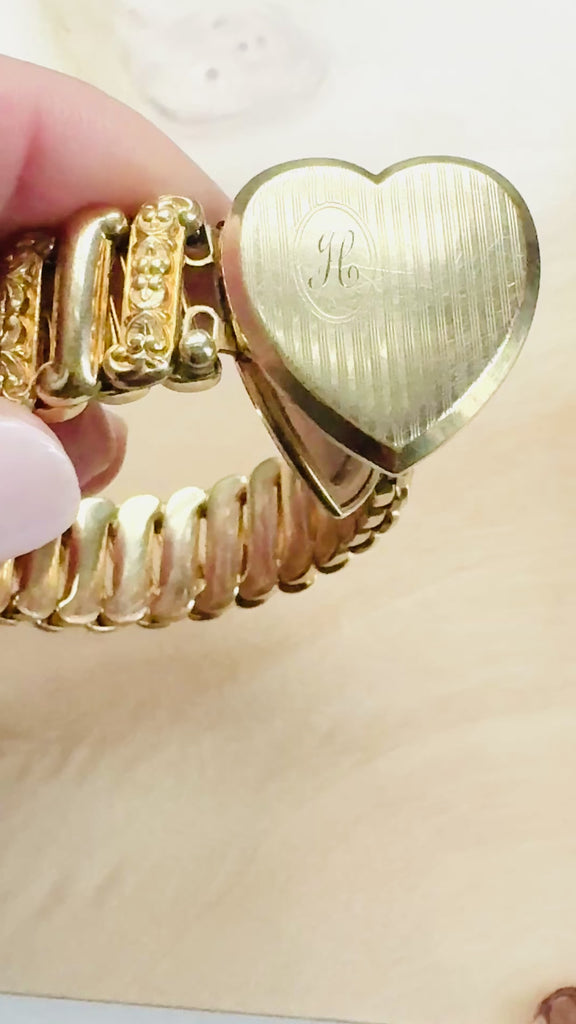 Locket Bracelet Gold H Monogram