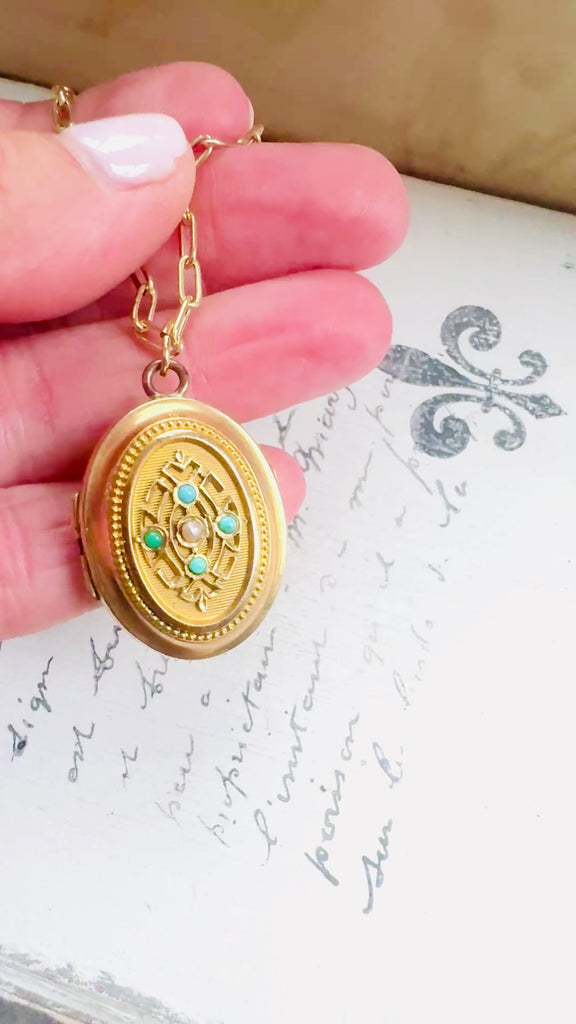 Antique 18k Gold Victorian Locket